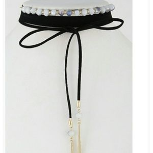 🆕️ Black Beaded Choker Necklace